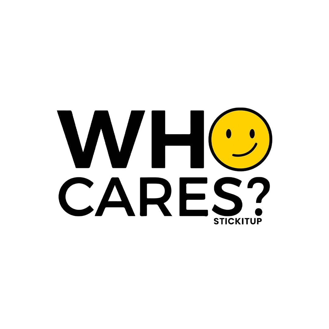 Who Cares Sticker